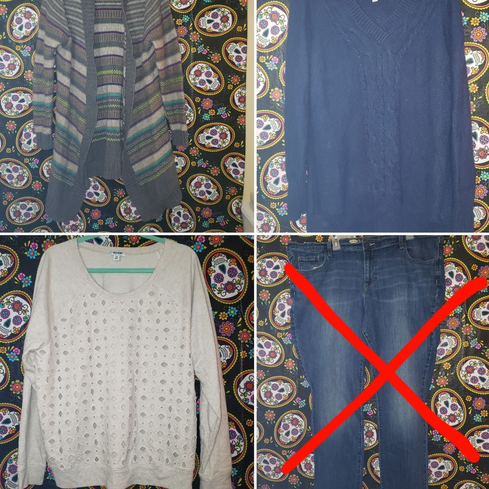 EUC Women's 3 pc Old Navy Sweaters Size XXL/2X